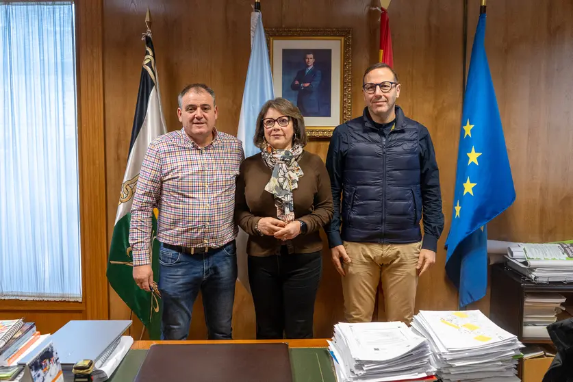 Amador Díaz, Ángeles Martínez e Germán Rodríguez-Saa.